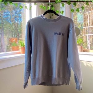 Pale blue oversized Malibu sweatshirt🐬